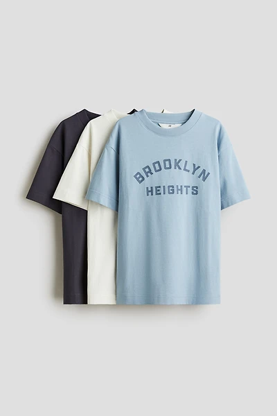 3-pack Loose-fit cotton T-shirts