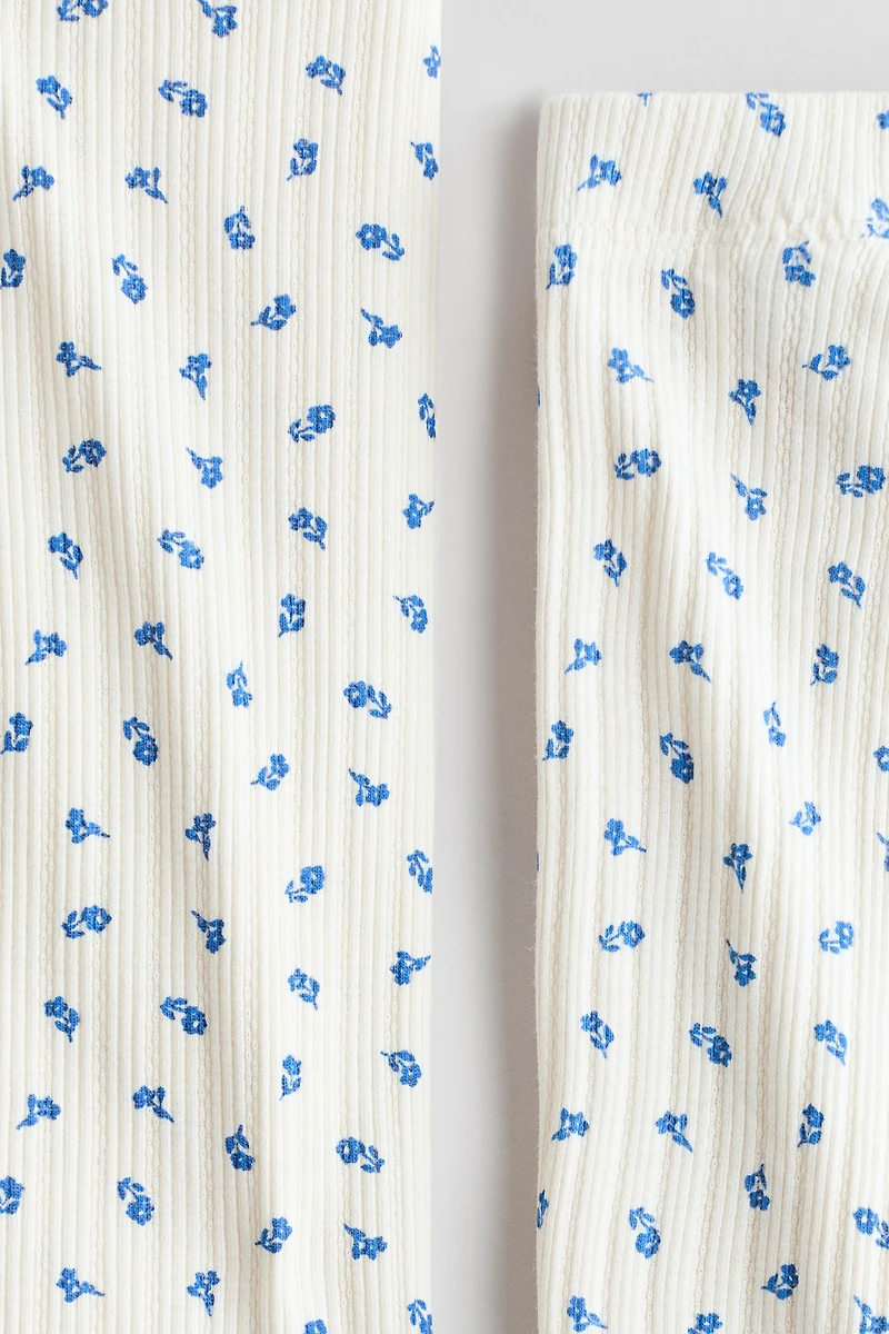 2-Piece Ribbed Cotton Set