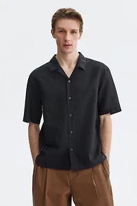 Relaxed-Fit Linen-Blend Resort Shirt