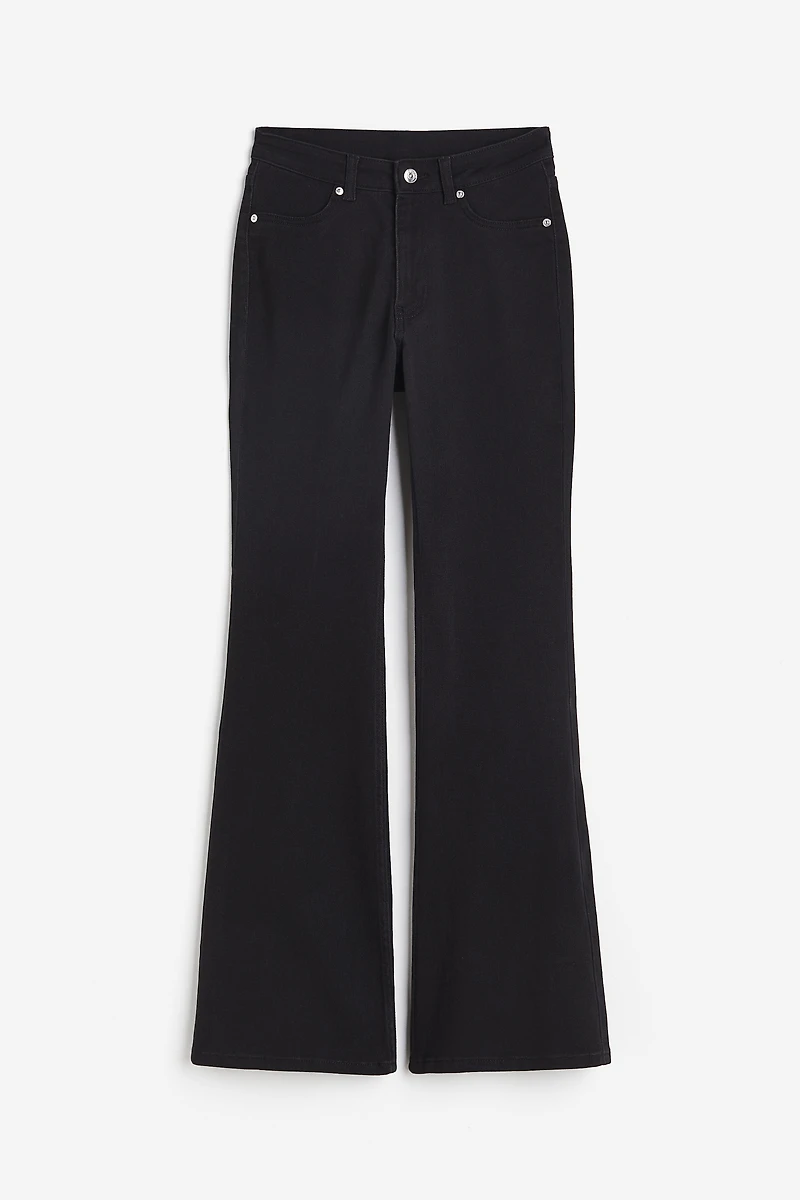 Flared Twill Pants