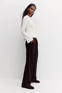 Pantalon chic à effet froissé