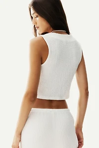 Textured Jersey Vest