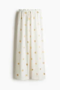 Pantalon en jersey froissé avec cordon de serrage