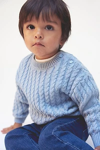 Chandail en tricot de coton torsadé