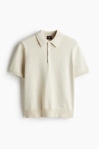 Regular-Fit Fine-Knit Polo Shirt