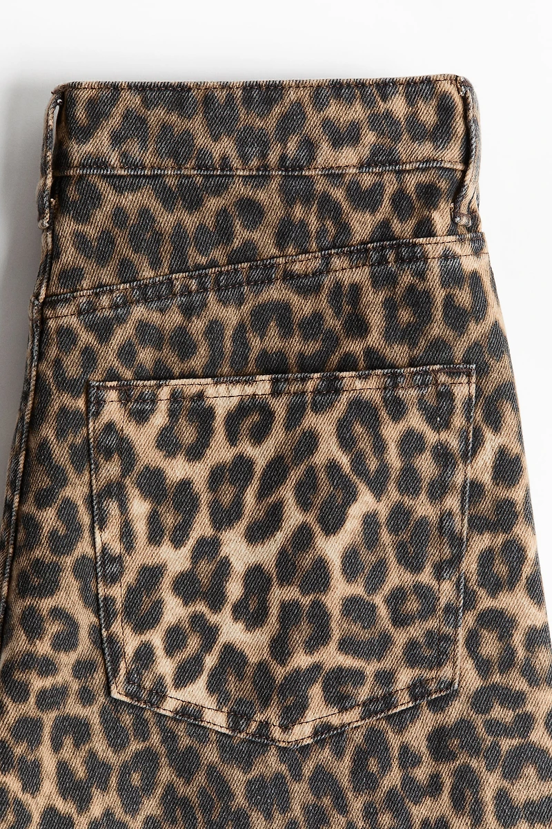 High-Waist Barrel-Leg Ankle Jeans