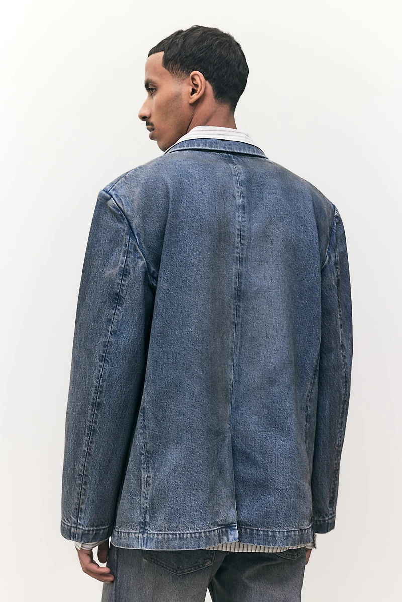 Blazer ample en denim