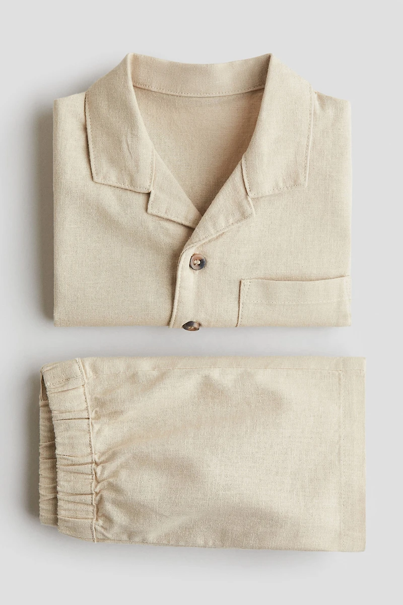 Ensemble 2 pièces en lin mélangé
