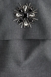 Rhinestone-Embellished Bandeau Dress