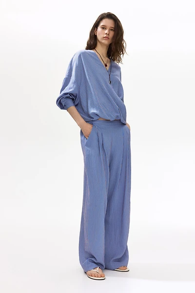 Straight-Leg Pull-On Pants