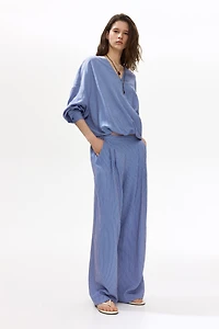 Straight-Leg Pull-On Pants