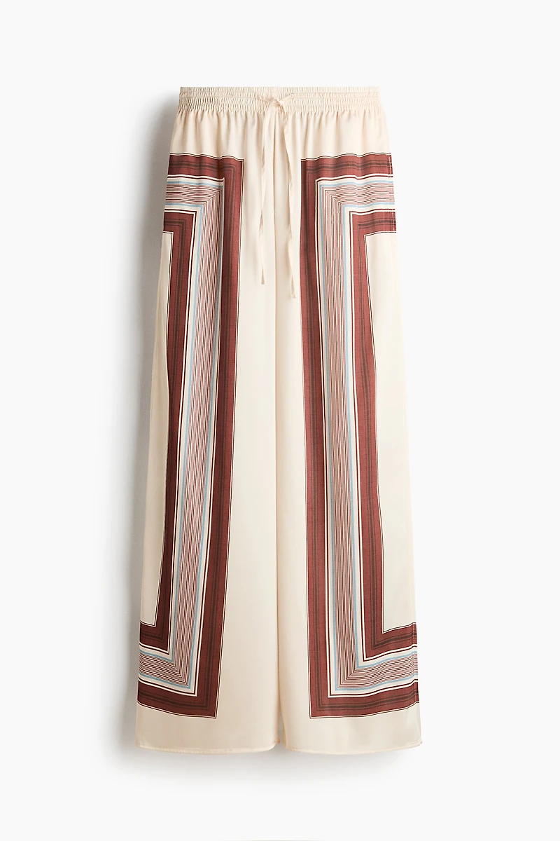 Pantalon à cordon en satin