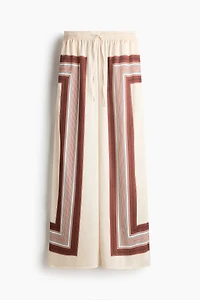 Pantalon à cordon en satin