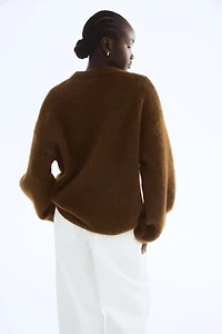 Chandail ample en mohair mélangé