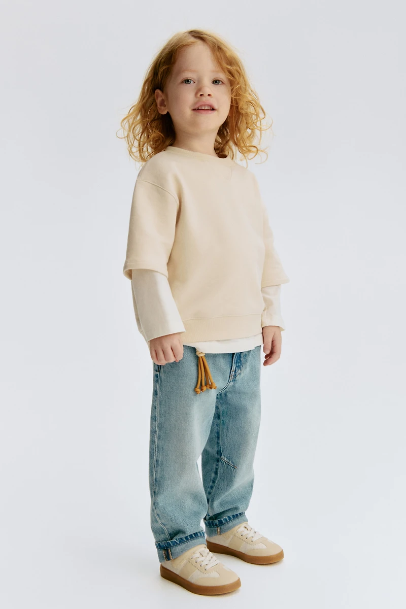 Cotton Denim Joggers