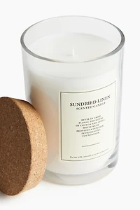 Large Scented Candle with Cork Lid