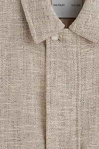 Short Textured-Weave Jacket