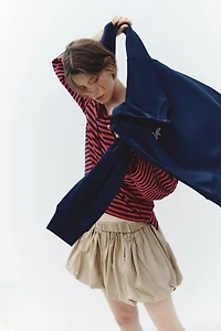Long-Sleeved Boat-Neck Top