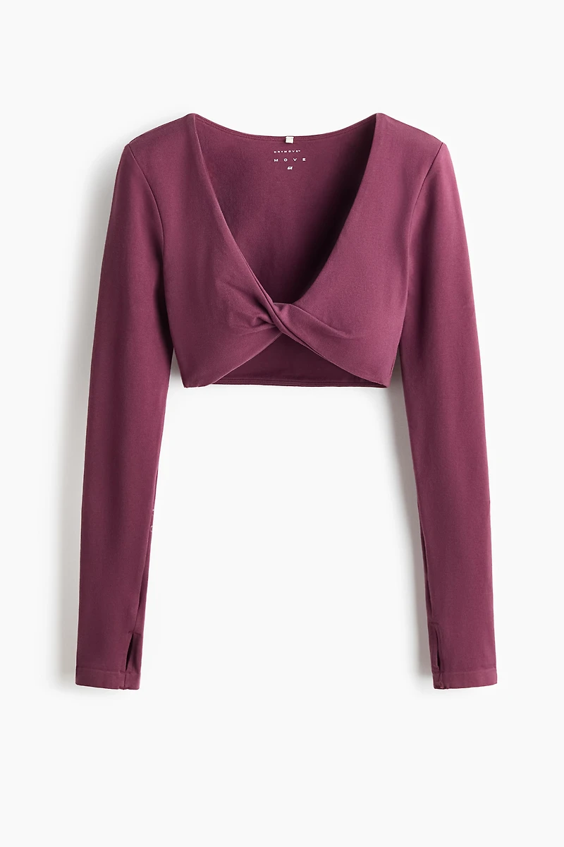 T-shirt de sport avec détail torsadé DryMove🅪