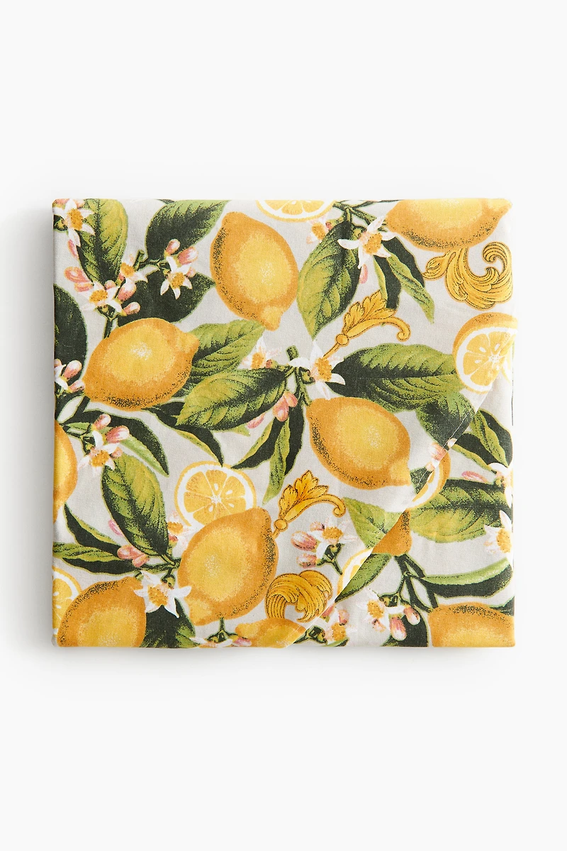 Round Water-Repellent Tablecloth