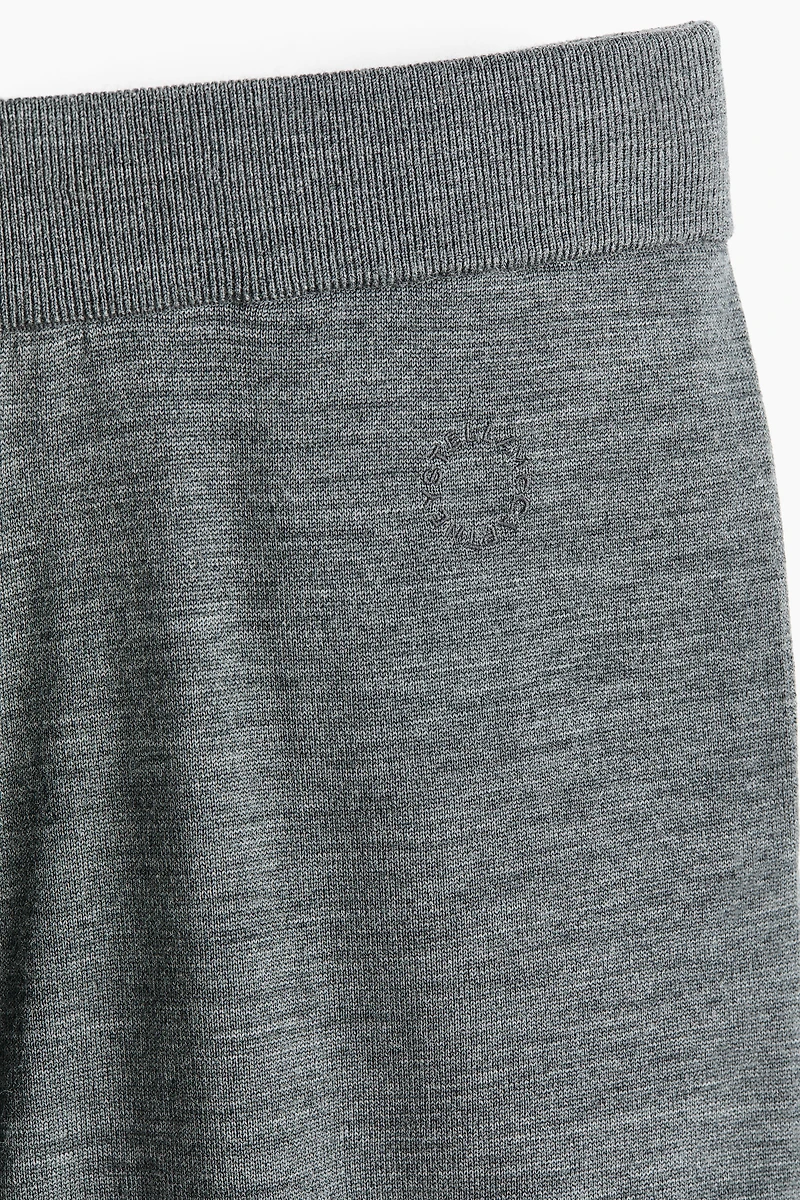 Wide-Leg Merino Wool Joggers