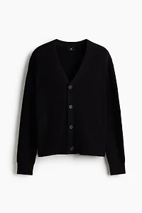 Regular-Fit Rib-Knit Cardigan