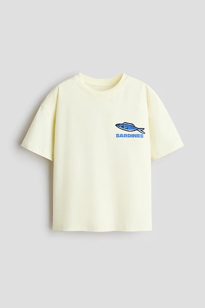 Oversized Printed Cotton T-Shirt