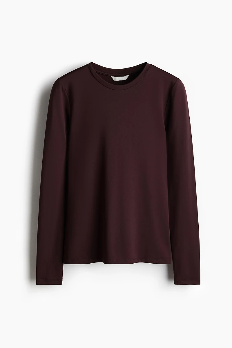 Long-sleeved Microfiber Top