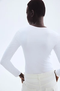 Long-sleeved Jersey Top