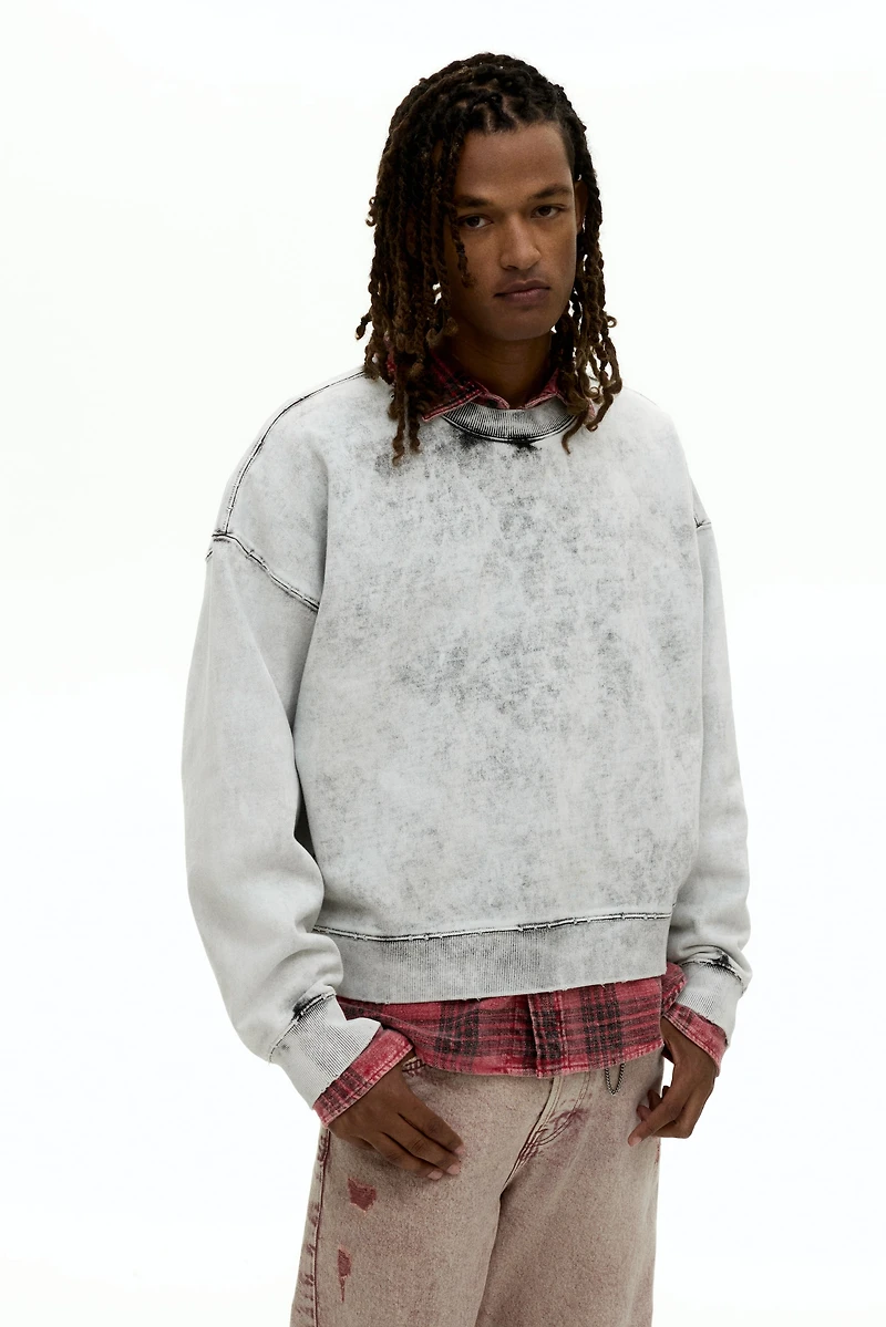 Chandail délavé coupe très grande