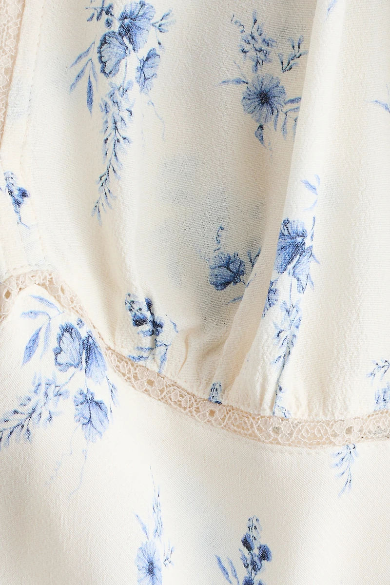 Long-Sleeved Viscose Dress