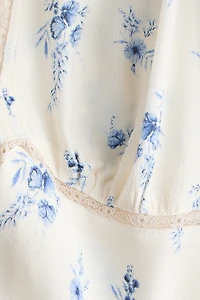 Long-Sleeved Viscose Dress