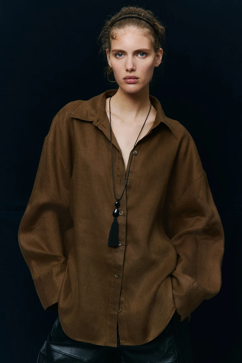 Oversized Linen Shirt