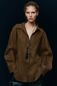 Oversized Linen Shirt