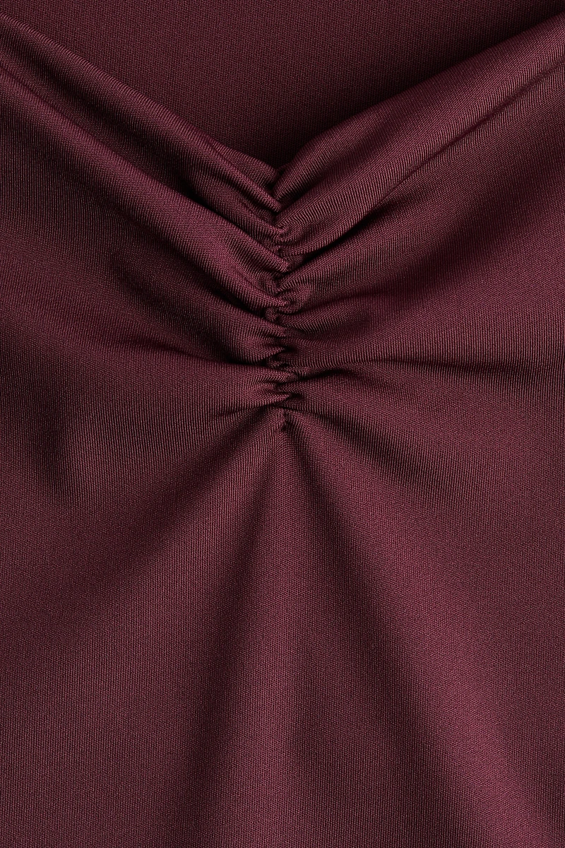 Gathered Sleeveless Top