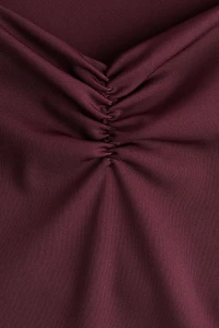 Gathered Sleeveless Top