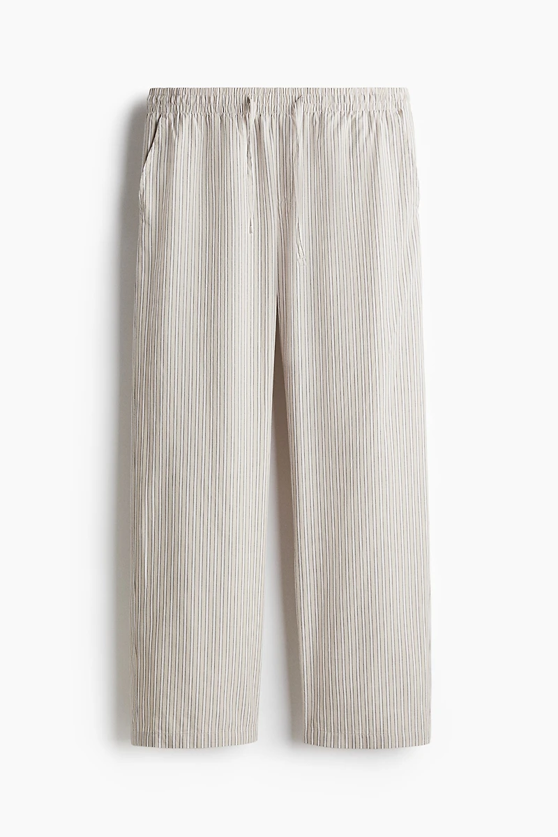 Relaxed-Fit Poplin Pants