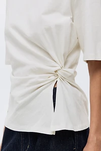 T-shirt avec détail torsadé