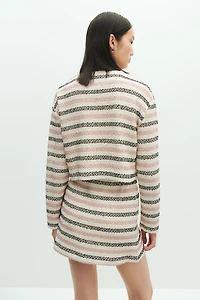 Gilet texturé scintillant