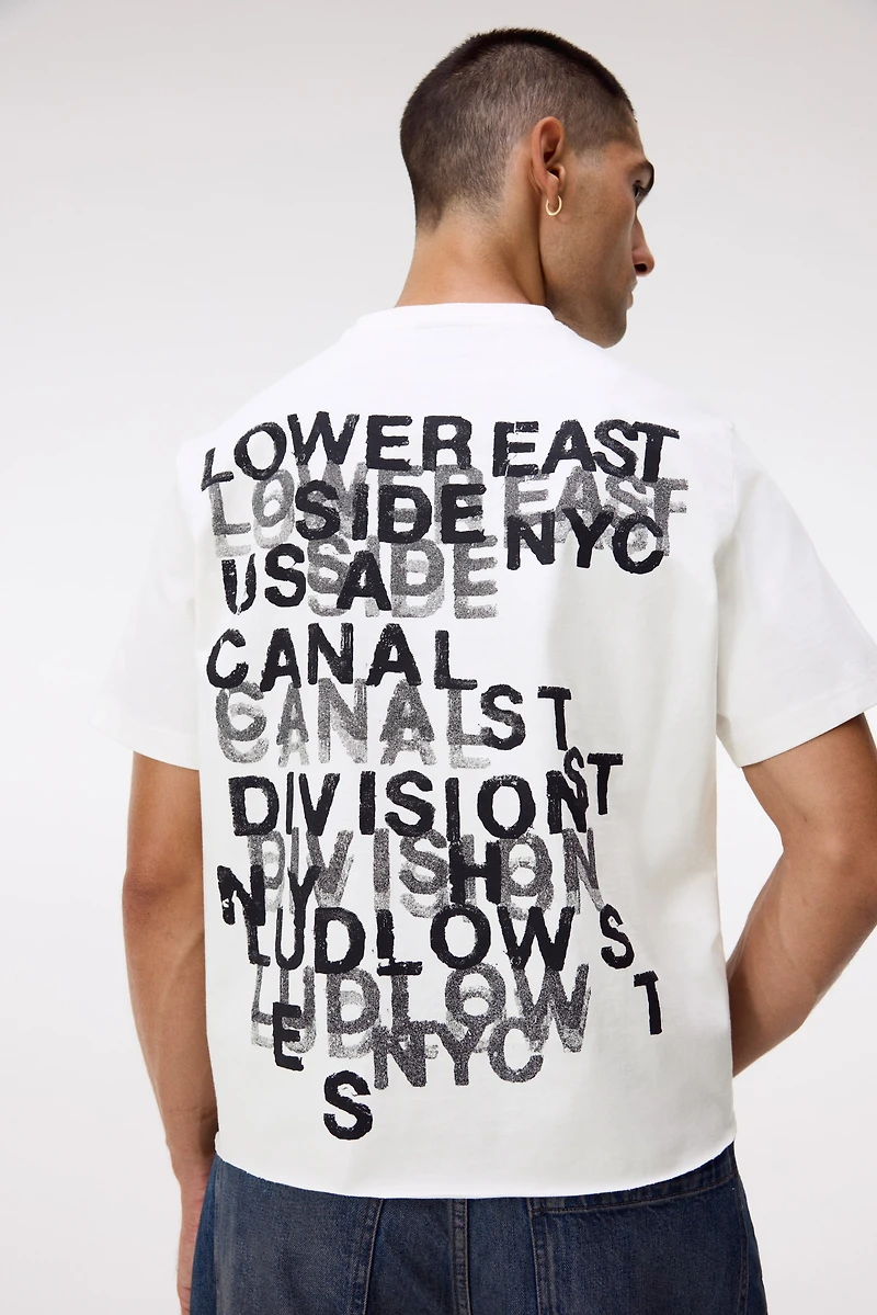 T-shirt classique en coton imprimé