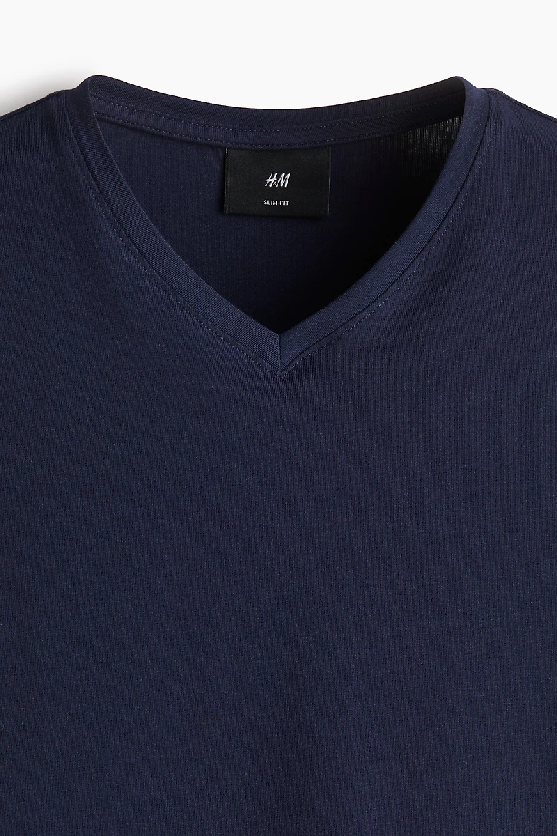 5-pack Slim Fit V-neck T-shirts