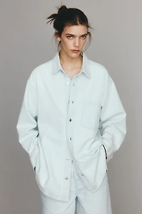 Feather Soft Oversized Denim Shirt