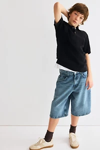 Baggy-Fit Denim Shorts