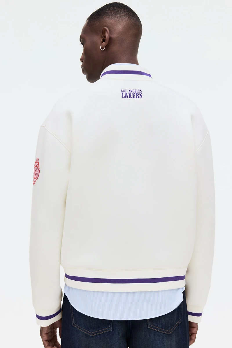 Loose-Fit Scuba Baseball Jacket