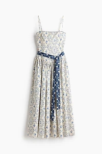 Tie-Belt Strappy Dress