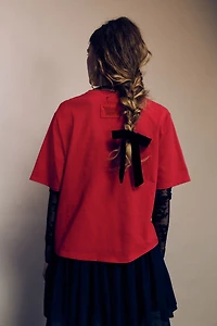 Embroidered-Detail T-Shirt