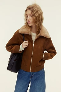 Jacket with Teddy Fleece Collar