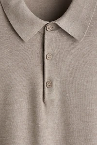 Regular-Fit Fine-Knit Polo Shirt