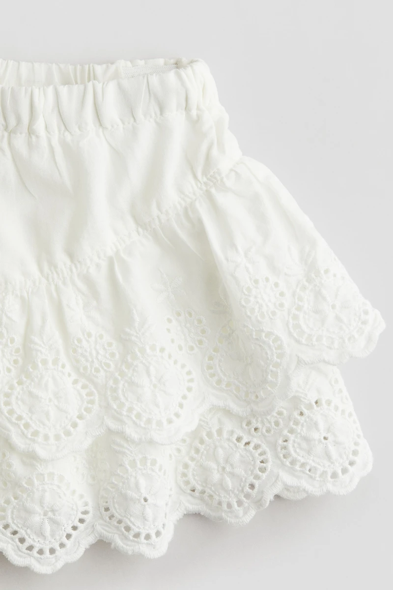 Broderie anglaise skirt