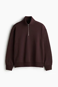 Loose Fit Half-Zip Sweatshirt